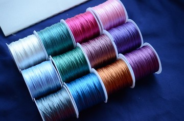 莫蘭迪色cs18股線藕粉高級灰銀灰墨藍八股繩編織線股線線材鏈接二