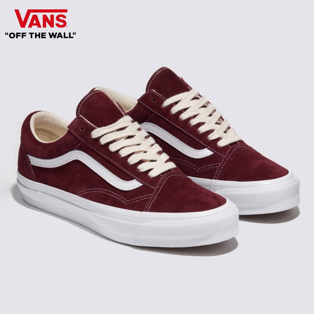 Vans Premium Old Skool 36 男女款酒紅色滑板鞋