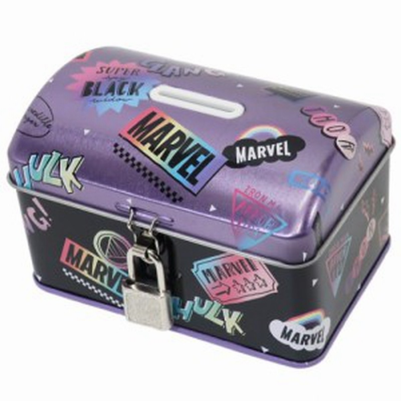 Marvel 鍵付き宝箱缶バンク マーベル 貯金箱 F104 通販 Lineポイント最大1 0 Get Lineショッピング