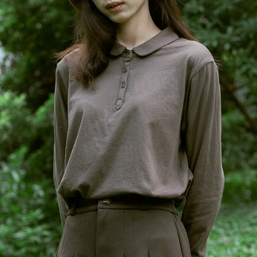 復古簡約純色T恤上衣367709