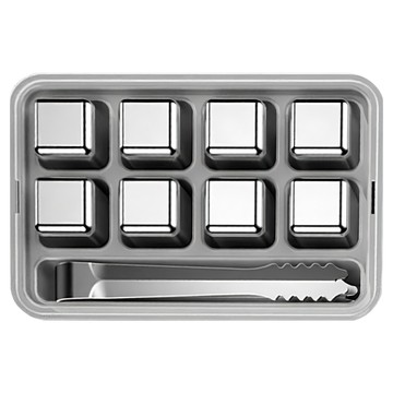 日本不鏽鋼冰塊組 304材質 可重複使用 8顆/組  1組