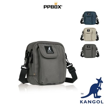KANGOL 袋鼠 前口袋側背小方包 66251701 時尚