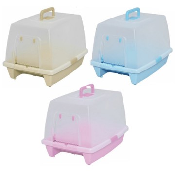 日本IRIS SN-620除臭貓便盆-青/桃/茶