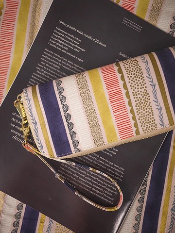 【開運錢包】繽紛燙金。布長夾/長夾/零錢包/皮夾