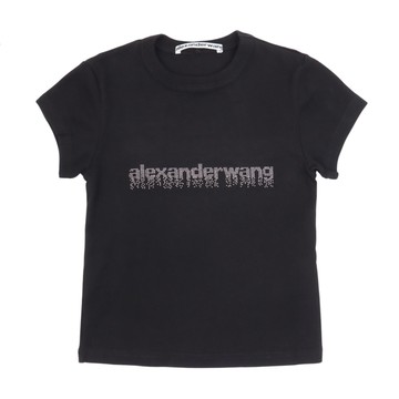 alexanderwang 水晶漸層標誌棉質露臍T恤