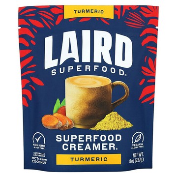 Laird Superfood, SuperFood 奶精，薑黃，8 盎司（227 克）