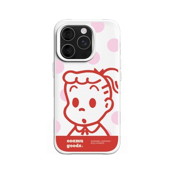 iPhone 16 Pro SolidX 白 - OSAMU GOODS - 大圓點系列-Jill