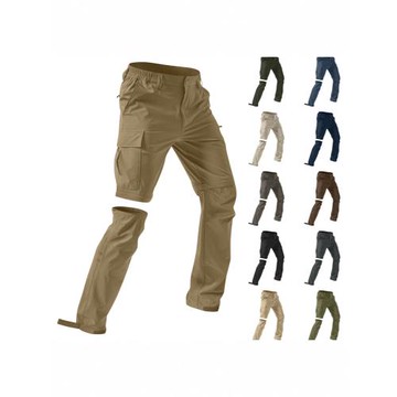 跨境2025可拆卸運動休閑多口袋工裝短褲寬松戶外休閑長褲子五分褲