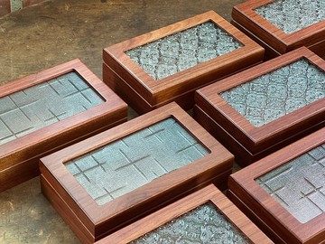 花梨木海棠花/十字花實木收納盒 珠寶盒 首飾盒 飾品盒 飾品收納