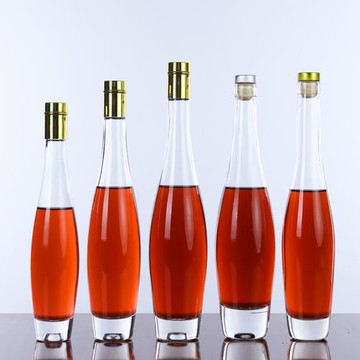 保齡球高檔空瓶玻璃瓶175-500ml創意自釀果酒瓶禮盒北歐風6只裝