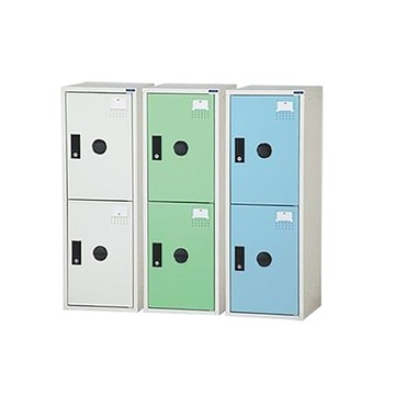 大富二門式置物櫃/ABS塑鋼門/KDF-208FC/淺藍