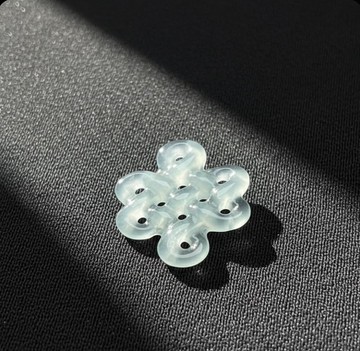 冰種藍水翡翠吉祥如意結 | 天然翡翠A貨 | 送禮