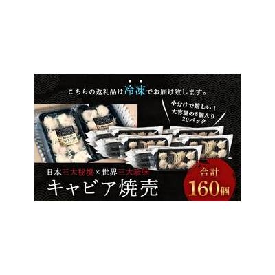 ふるさと納税 椎葉村 平家キャビアが焼売に!!キャビア焼売8個入り×20パック合計160個