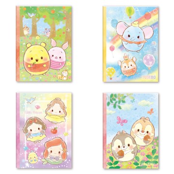 迪士尼Disney 雲朵系列 定頁筆記本 16K-維尼/小飛象/公主/奇奇蒂蒂