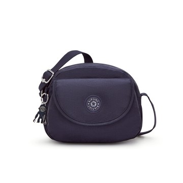 『貝殼包』沉穩藍翻蓋側背小包-STELMA