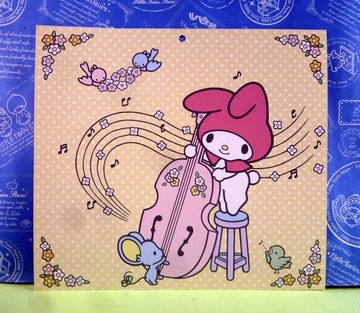 【震撼精品百貨】My Melody 美樂蒂~卡片_大提琴_花圈*43769