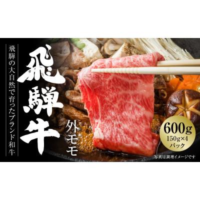 ふるさと納税 高山市 飛騨牛 モモ・ウデスライス(すき焼き しゃぶしゃぶ)600g　小分け 冷凍真空パック MZ003