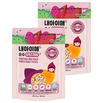 Naeiae 幼兒米圈圈  紫薯  40g  2包