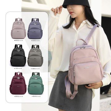 馳豹新款簡約休閑雙肩背學生包旅行大容量時尚防潑水牛津布背包