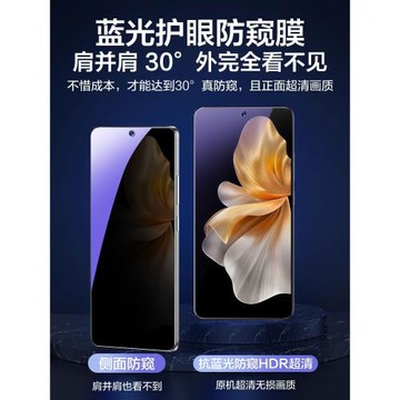 【抗藍光防窺膜】適用vivos18e鋼化膜s16e手機膜s15e全屏vivo防窺s18e高清s12防摔viovs15貼膜vivis16e保護膜