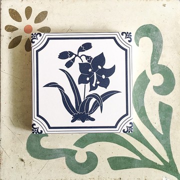 青花瓷系列 ∣ 百合 吸水杯墊