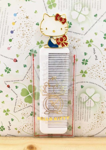 【震撼精品百貨】Hello Kitty 凱蒂貓-日本SANRIO三麗鷗 KITTY扁梳附套*80919
