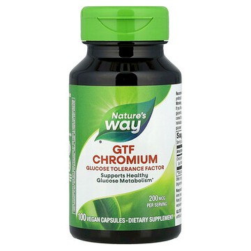Nature's Way, GTF Chromium，100粒素食膠囊