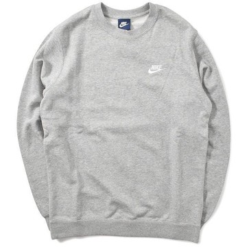 Nike Sportswear Club 灰色 長袖上衣 大學T 刺繡logo BV2667-063 [AW]