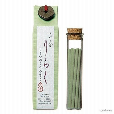 お香りらく しろつめくさ お香15本入 6個セット