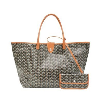 Goyard 展示品 St. Louis GM 防水帆布手提肩背托特包(黑/棕)