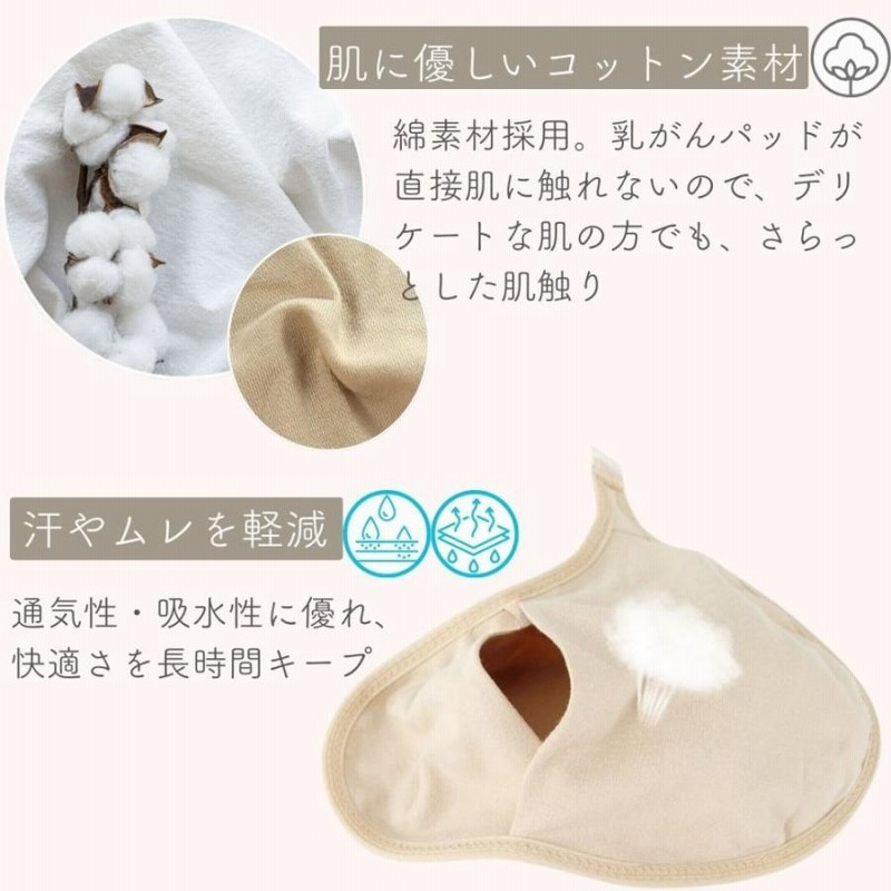 Micopuella 乳癌パッド シリコンパッド 専用カバー 2枚セット