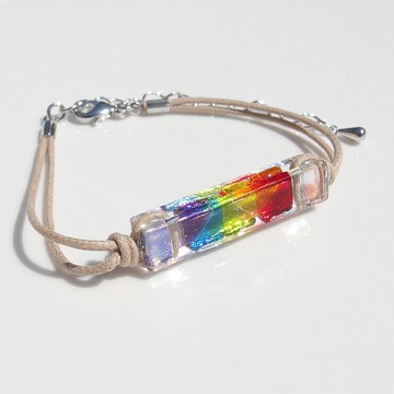 [Rainbow] 雞尾酒杯 (Kakuteru [Rainbow]) 手鍊/腳鍊 [長度，金屬自由選擇] [定做]