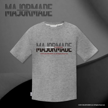 MAJOR分割凸膠壓印短T