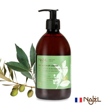 【1838歐洲保養】BIO認證40%月桂油阿勒坡液態皂500ml