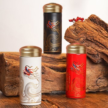 乾唐軒活瓷 | 彩雲龍隨身杯 / 大 / 雙層 / 3色 330ml