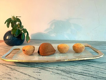 印花金邊麵包托盤_陶器餐盤