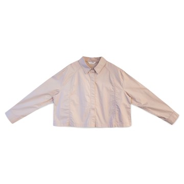 車線短版襯衫 粉F