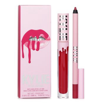 【Kylie By Kylie Jenner】啞光唇妝組合:啞光唇彩3毫升+ 唇線筆1.1克 - # 402 Mary Jo K