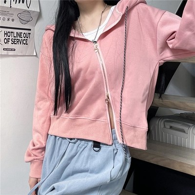 アシンメトリー ジッパー パーカー フーディー フード付き ルーズ クロップド丈 韓国系 ストリート系 ストリートファッション レディース ガールズ 通販 Lineポイント最大get Lineショッピング