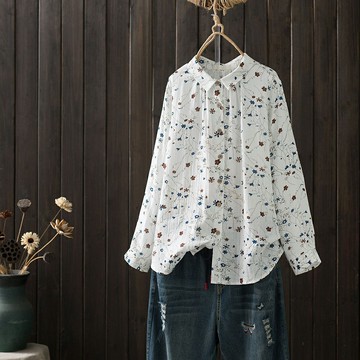 ＊ORead＊日系雙層棉紗小碎花襯衫(9色F碼)【限定加碼✿全館滿額再折】