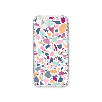 iPhone 14 Plus 殼 TRON IPhone 14 PLUS 大顆彩色幾何磨石子A款 四角防摔殼 手機殼