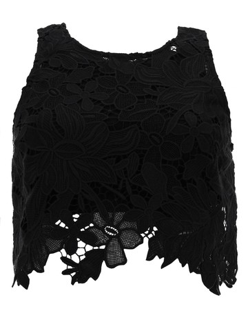 sportmax top "vasto" in macramè