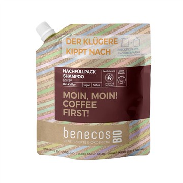 (預購) Benecos 芭娜蔻 咖啡因洗髮露(補充包) 500ml (BS220)