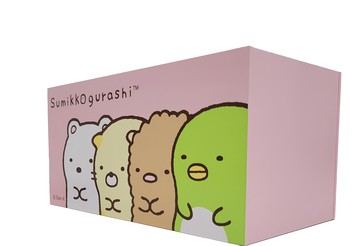 San-X 角落小夥伴 木製衛生紙盒  面紙收納  粉色  1個