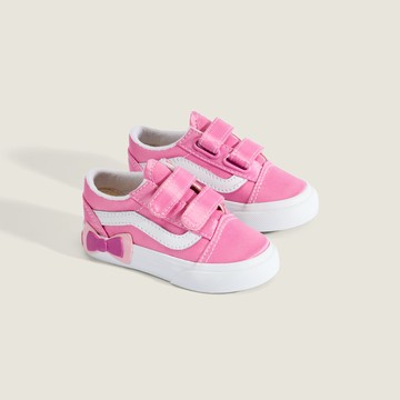 Old Skool V Bow 小童款粉紅色滑板鞋