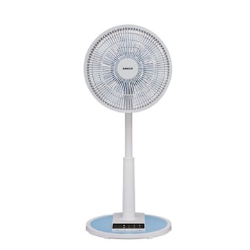 SANLUX台灣三洋12吋遙控藍色電風扇EF-T12AJ1