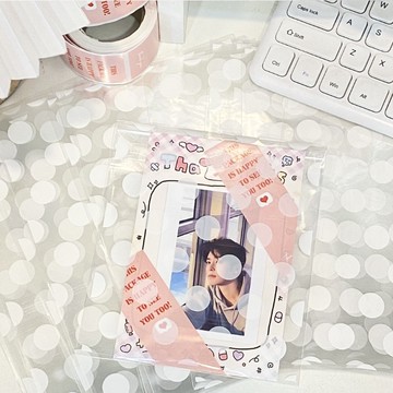 台灣現貨🏆OPP圓點平口袋 透明禮品袋 出卡打包 小袋子 平口袋 禮品袋 小卡包裝 打包袋 封口袋 餅乾包裝 包裝袋