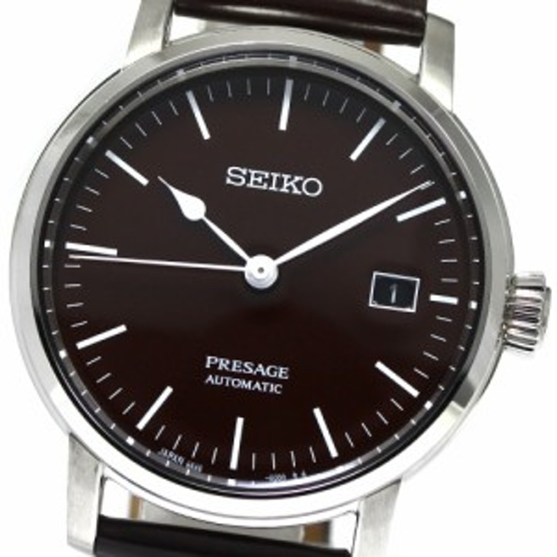 セイコー SEIKO SARX067/6R35-00F0 プレザージュ 渡辺力 琺瑯ダイヤル コアショップ専用モデル 自動巻き メンズ 良品 _751253