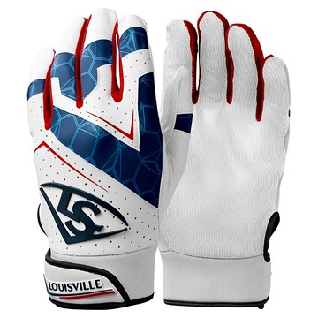 LOUISVILLE Slugger 輕量系列 2.0 LS 棒壘手套  藍色 + 紅色  1個  600g