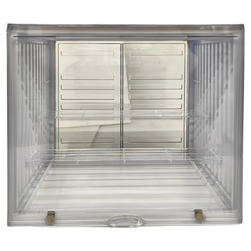 SHIMOYAMA 磁扣前開式可層疊公仔模型展示盒 白色  大(34 x 23 x 31.5cm)  1個